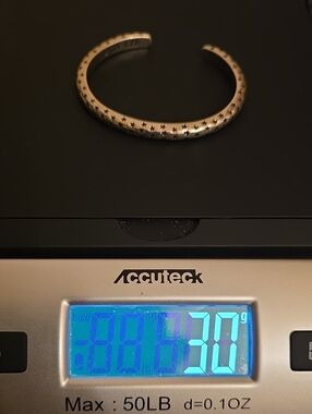 King Baby Studio Silver Star Cuff Bracelet